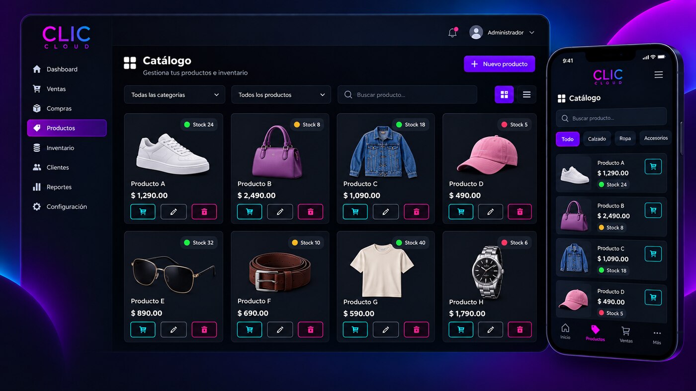 Catálogo genérico de ropa, calzado y accesorios